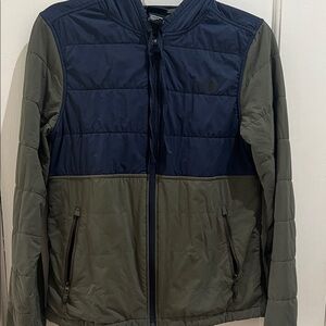 The North Face Blue and Olive Hoodie